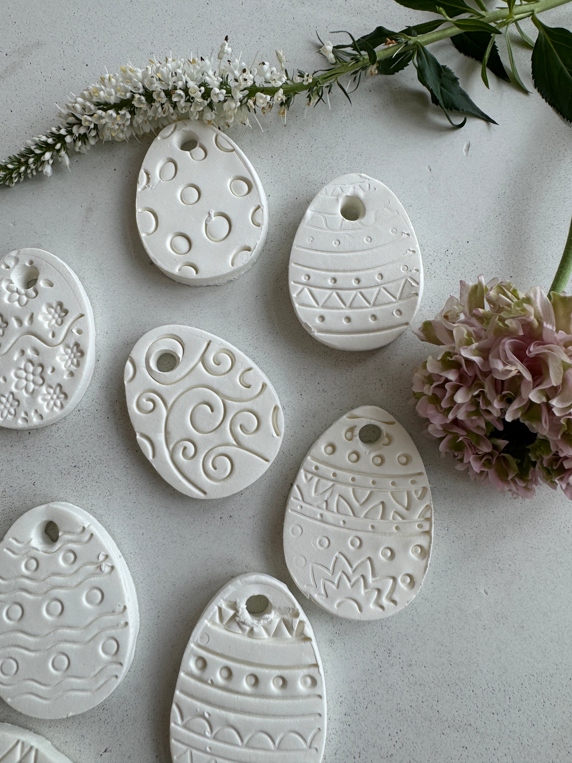 10 piece Decorative Egg Stamps and Cutter