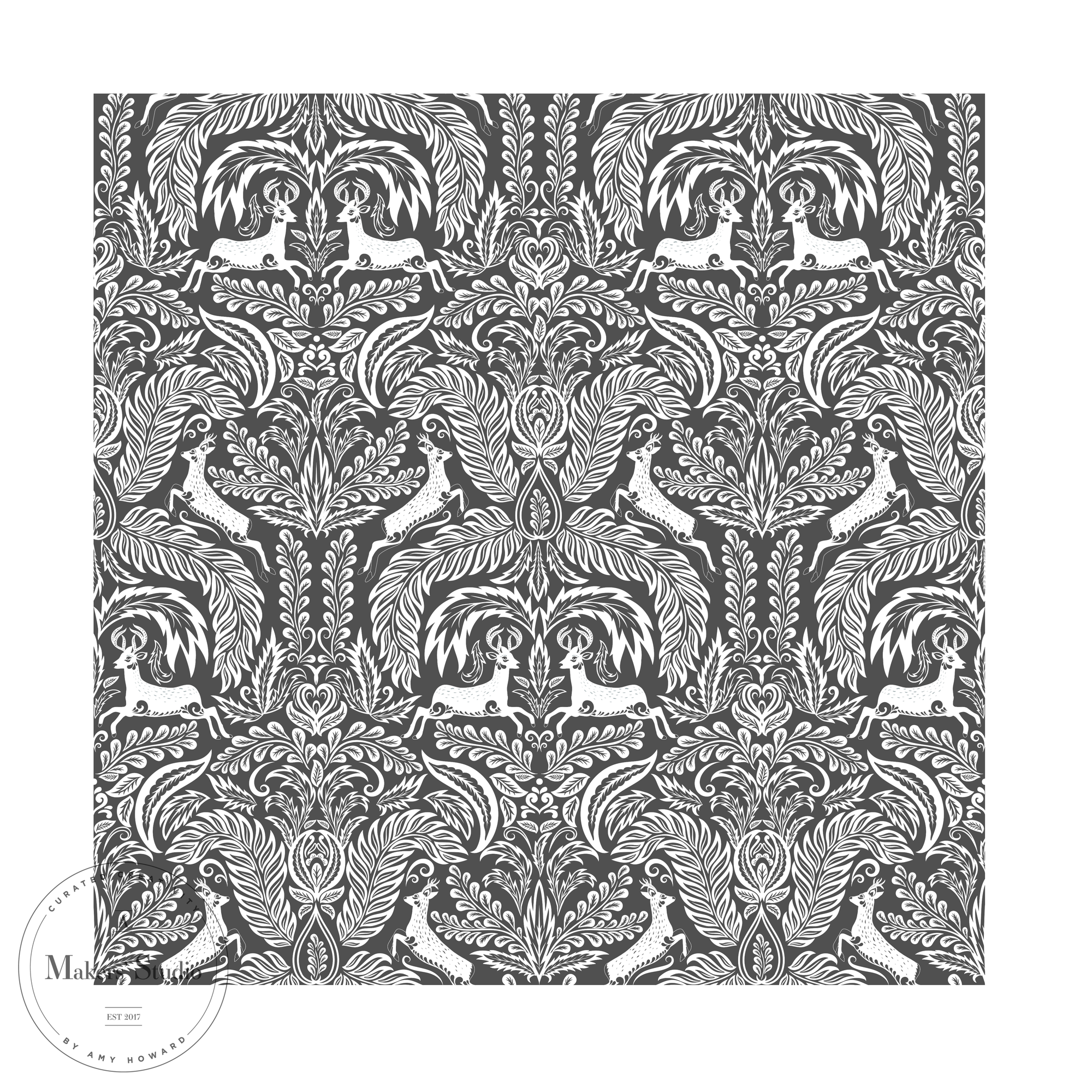 Acanthus Ram - Mesh Stencil 12x12