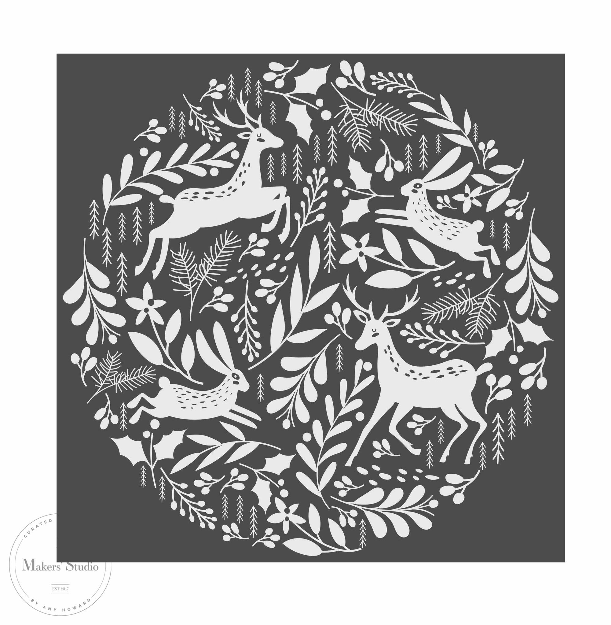 Enchanted Forest - Mesh Stencil 12x12